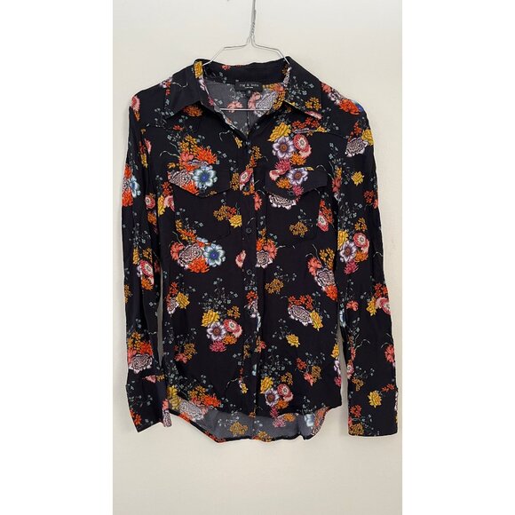 rag & bone Tops - RAG & BONE FLORAL BLOUSE XS